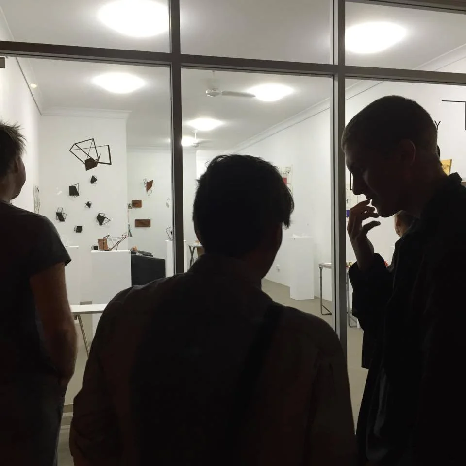 view from Beaumont Street looking into gallery taken on opening night