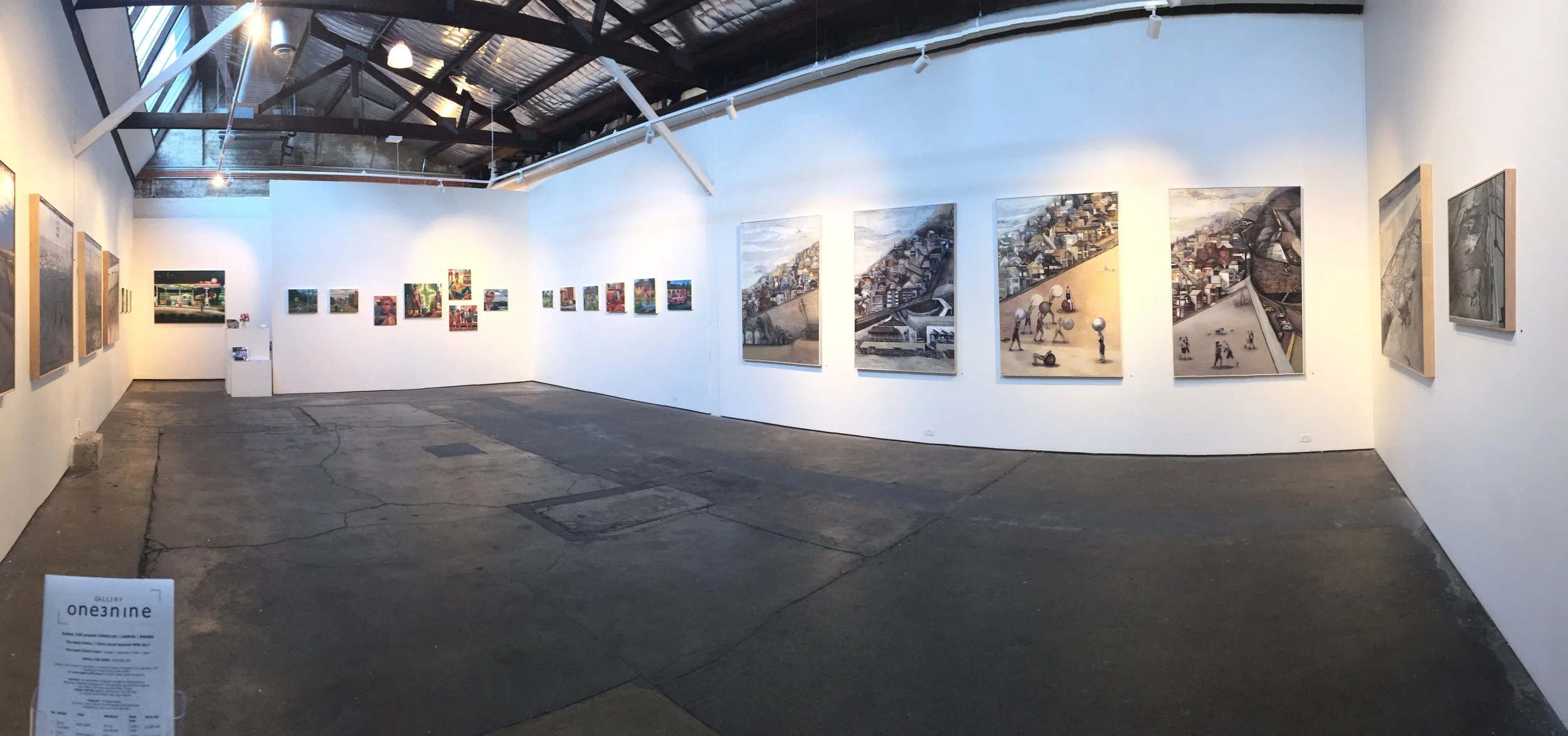 Installation view from the front door