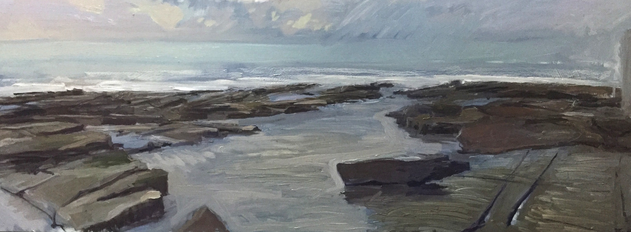 Merewether Beach 'en plein air' Sunday 17 April 2016
