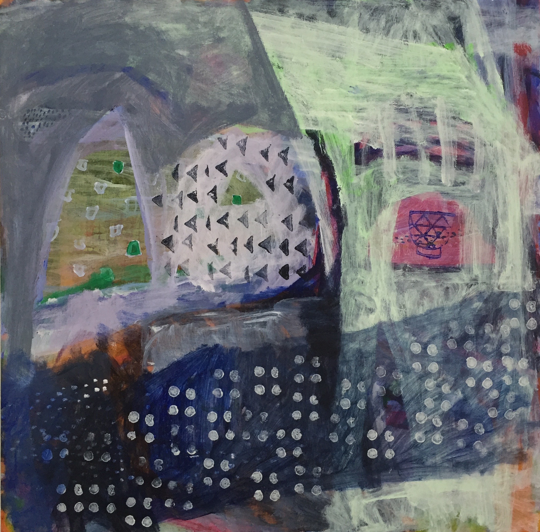 Julia Flanagan Ode to Daughters 2016 acrylic on board 61 x 61cm 