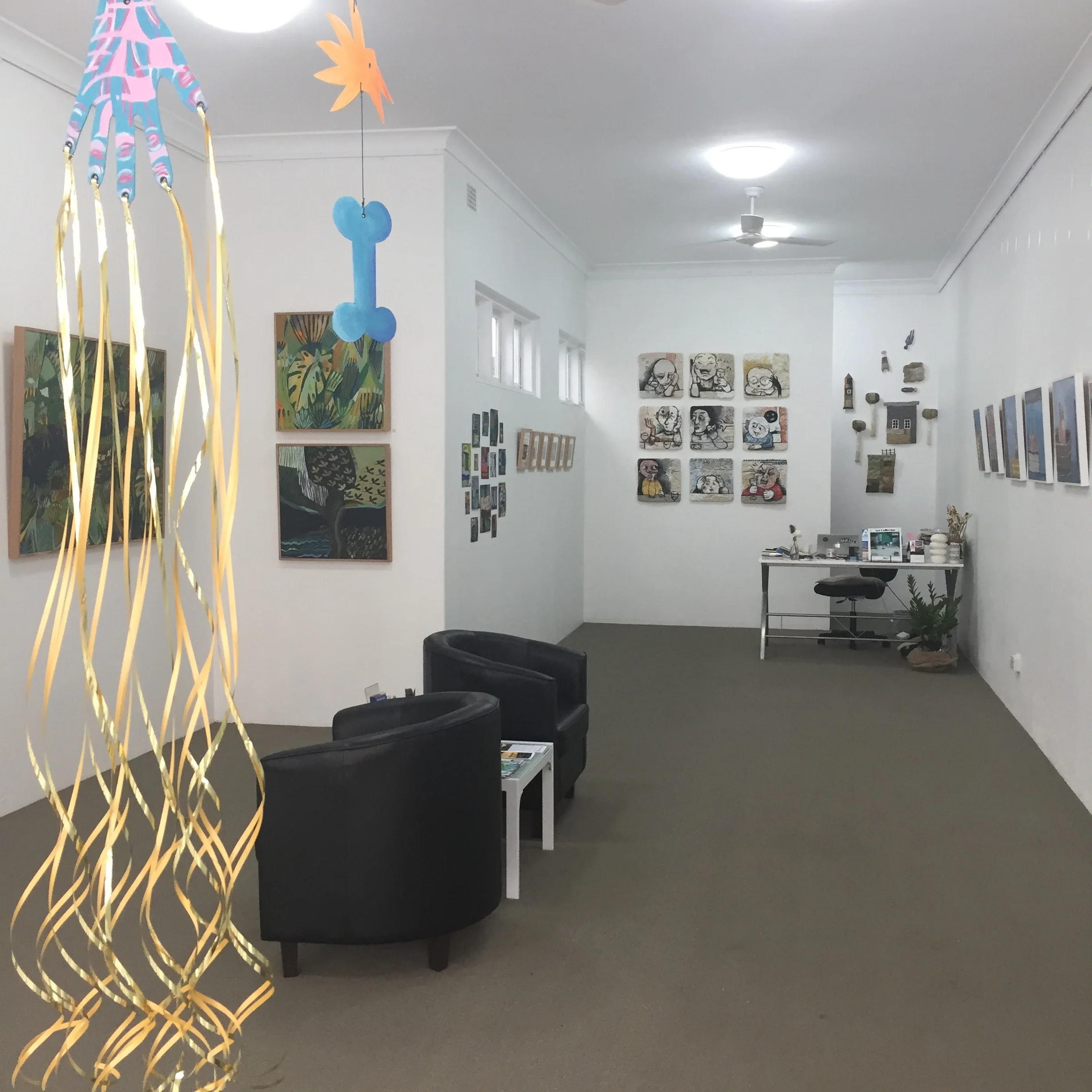 View from front of gallery