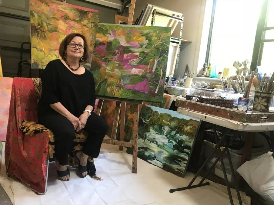  Lydia Miller in her home studio in Mayfield photo by Newcastle Star 