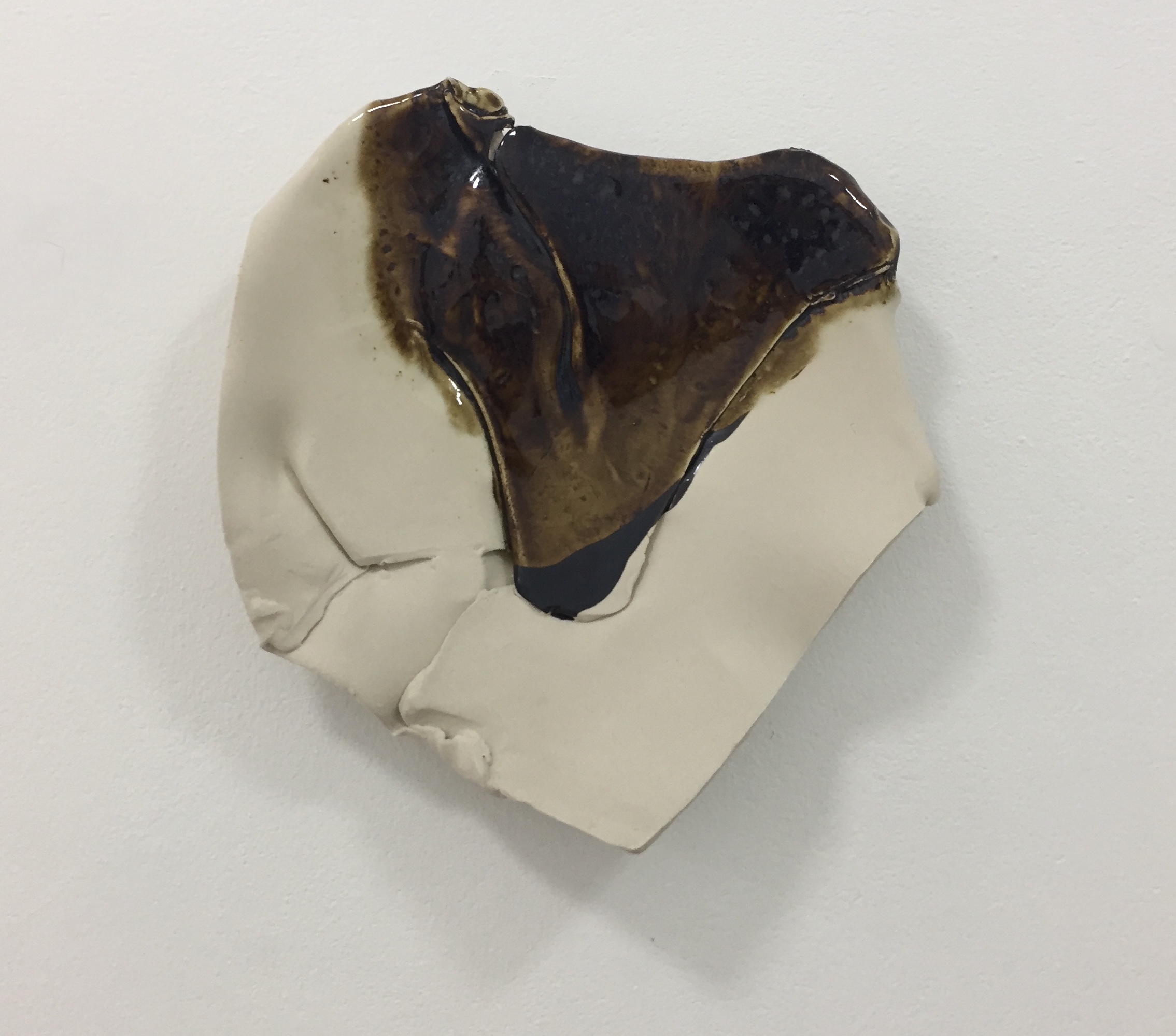 Girlfriend 2018 stoneware with Black Shino & Ash glazes 31x 32 x7.5cm