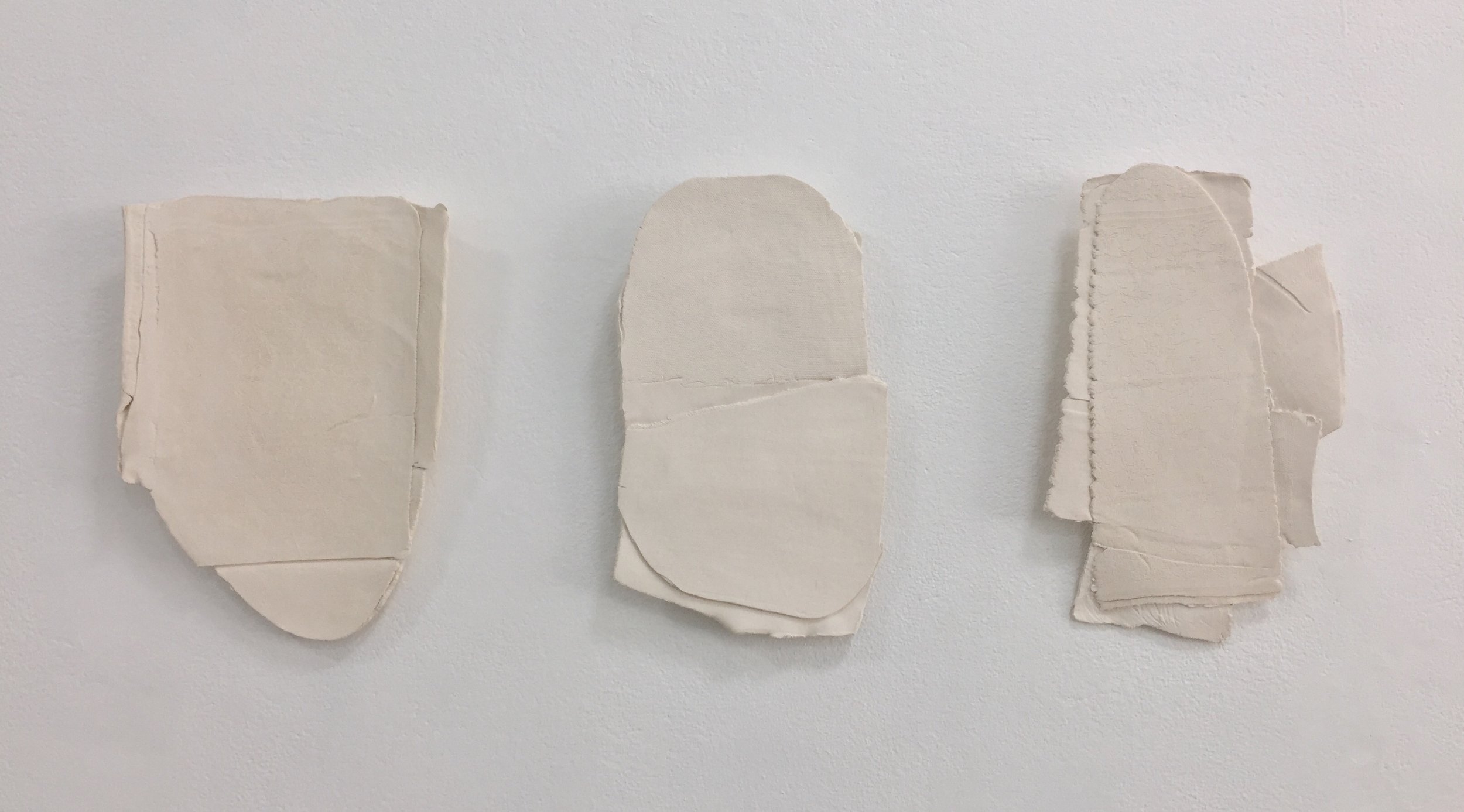 Studies for a portrait of Miss Haversham 2018 stoneware unglazed up to 31 x 21.5 x 3cm