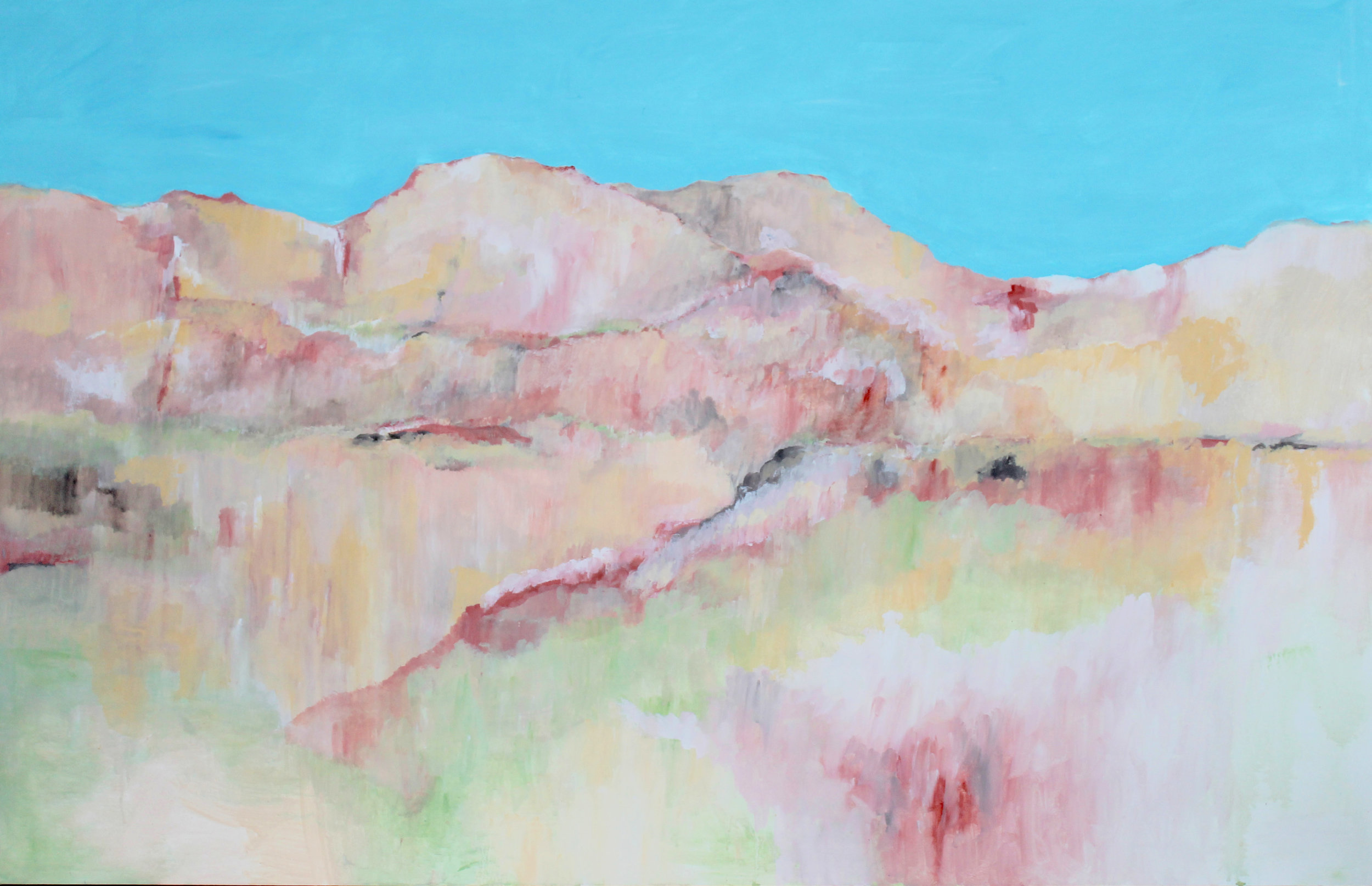 Escarpment 2016 acrylic on canvas 170 x 110 cm