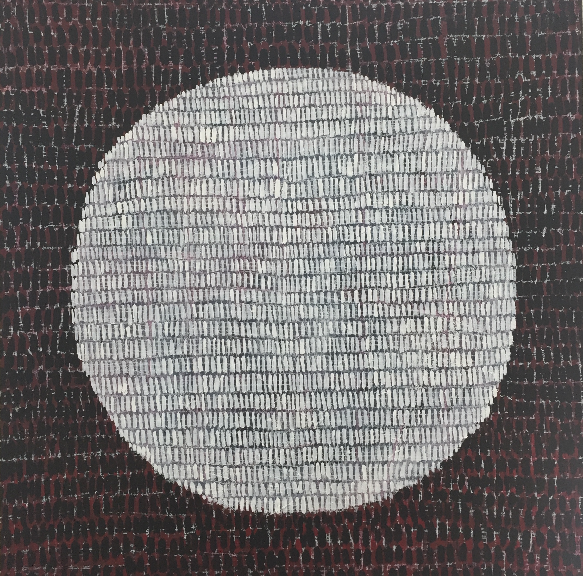 Caelli Jo Brooker_Full Moon (Blood) 2018_acrylic, ink, crayon on canvas and board_90 x90cm_$540.00.JPG