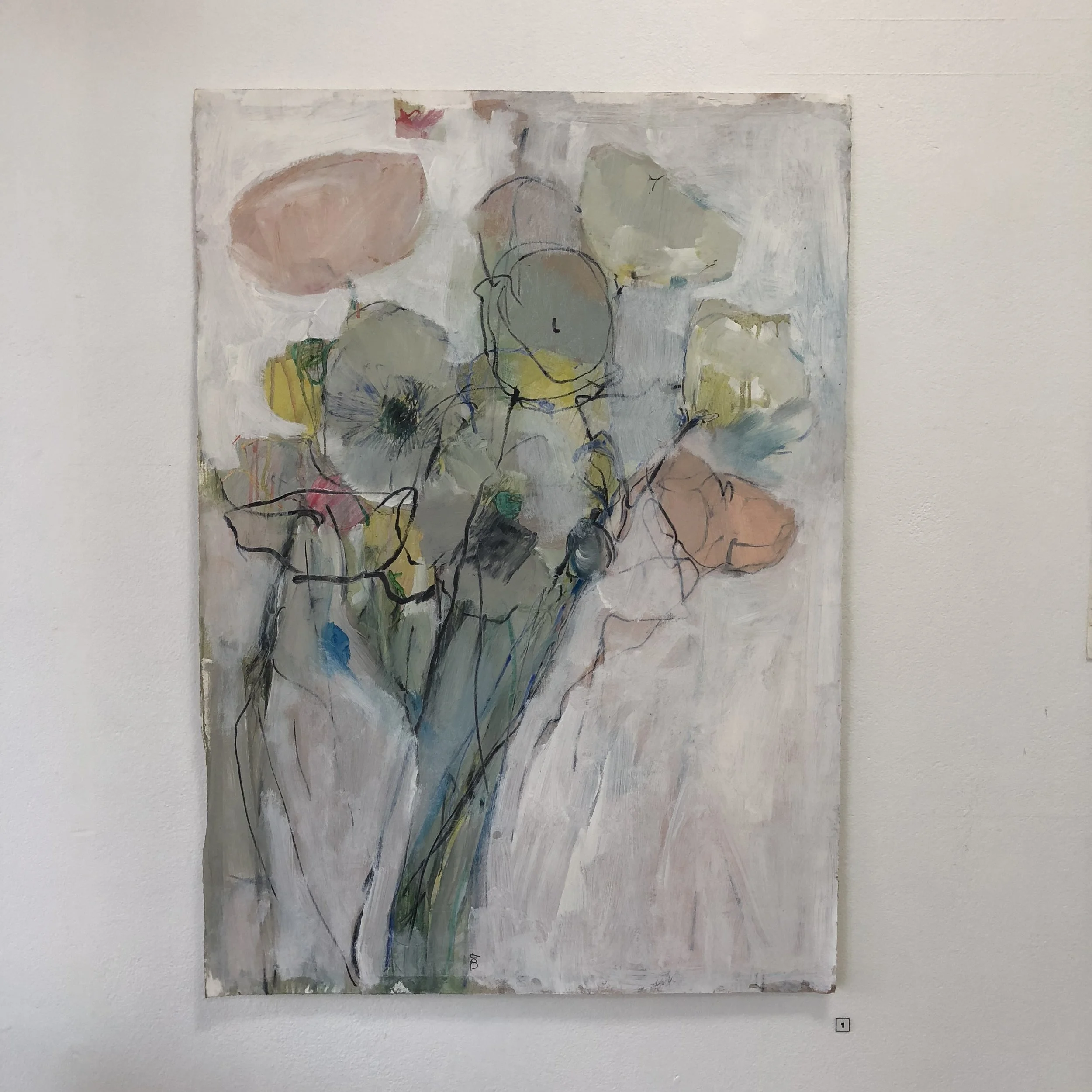 Jill Orr Blue Moon mixed media on paper 99.5 x 70.5cm $940.00