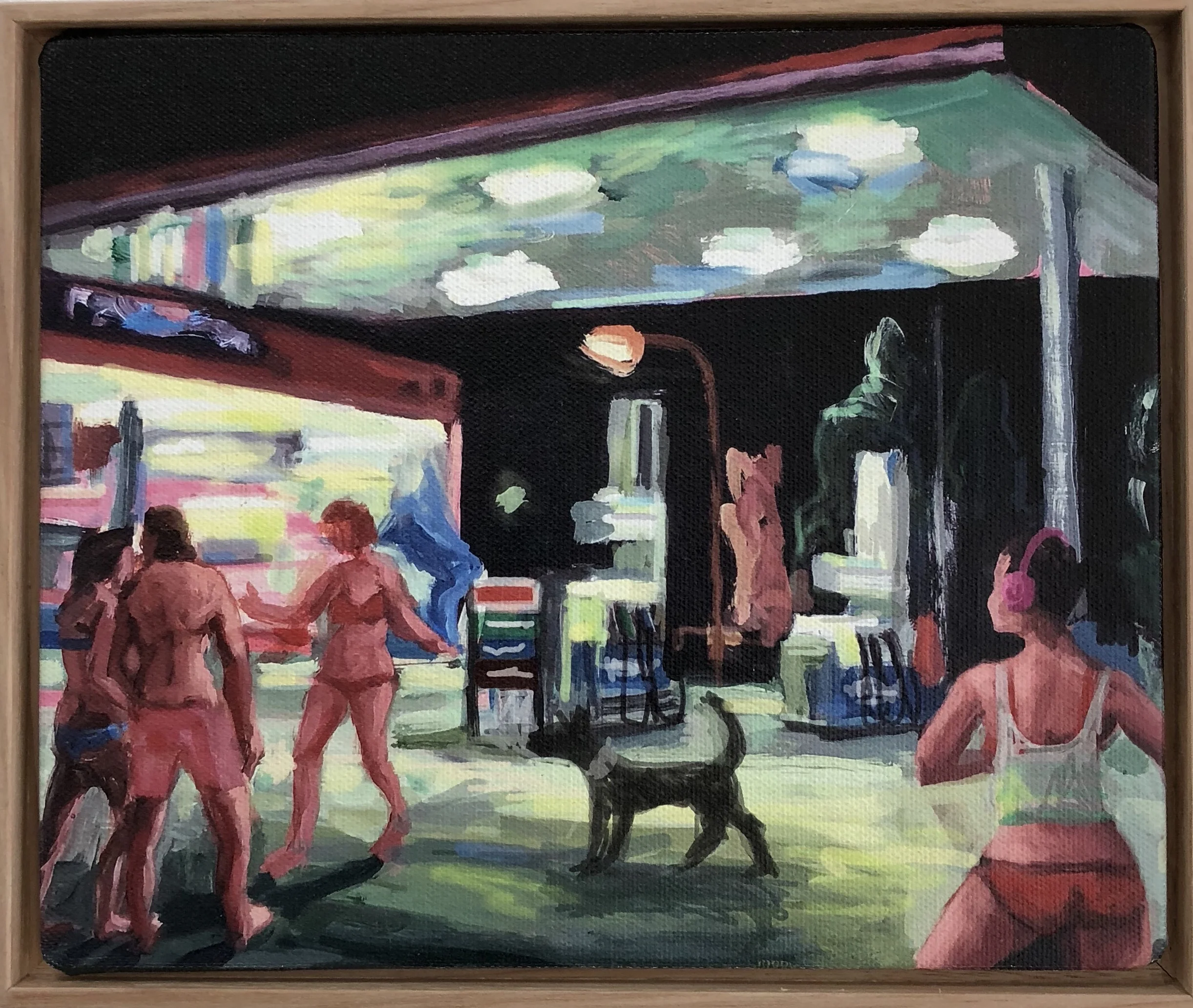 Peter Lankas Steamy night 2018 ipad drawing, archival print on canvas 23.5 x 18cm framed Artist Proof + edition of 10 $285.00 each (AP + 10 available) edition includes framing
