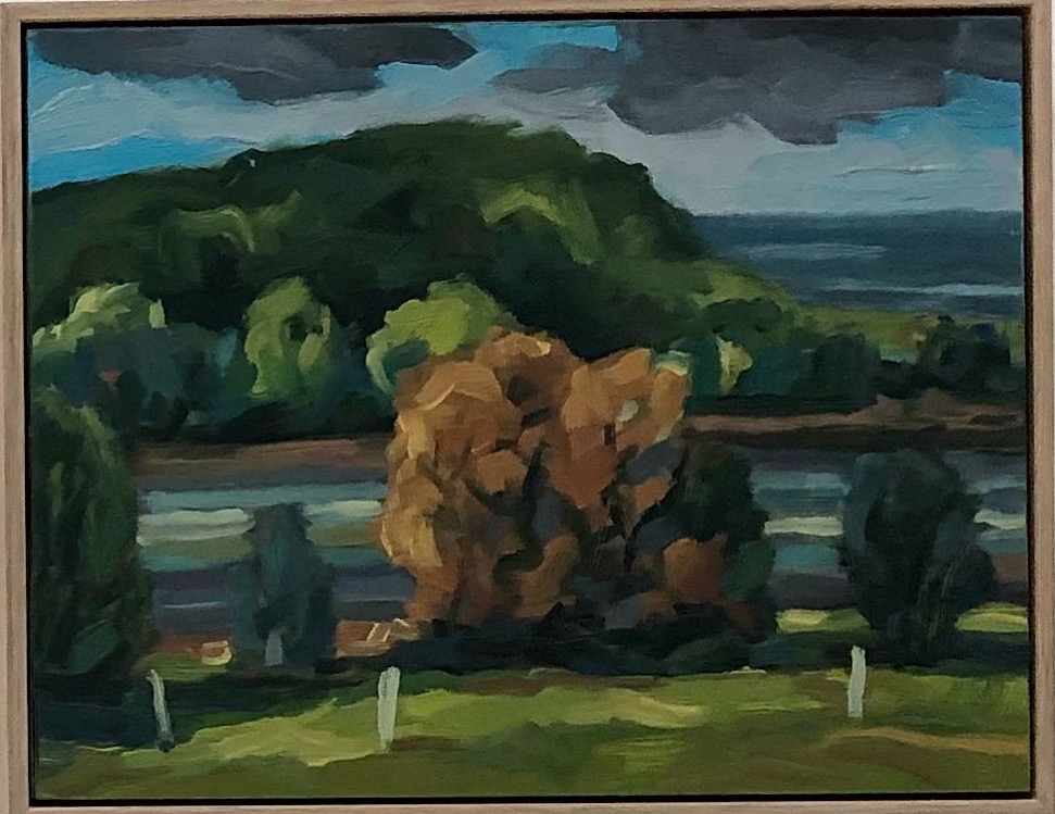 Peter Lankas Glenrock 2018 oil on board 30 x 37.5cm $550.00.