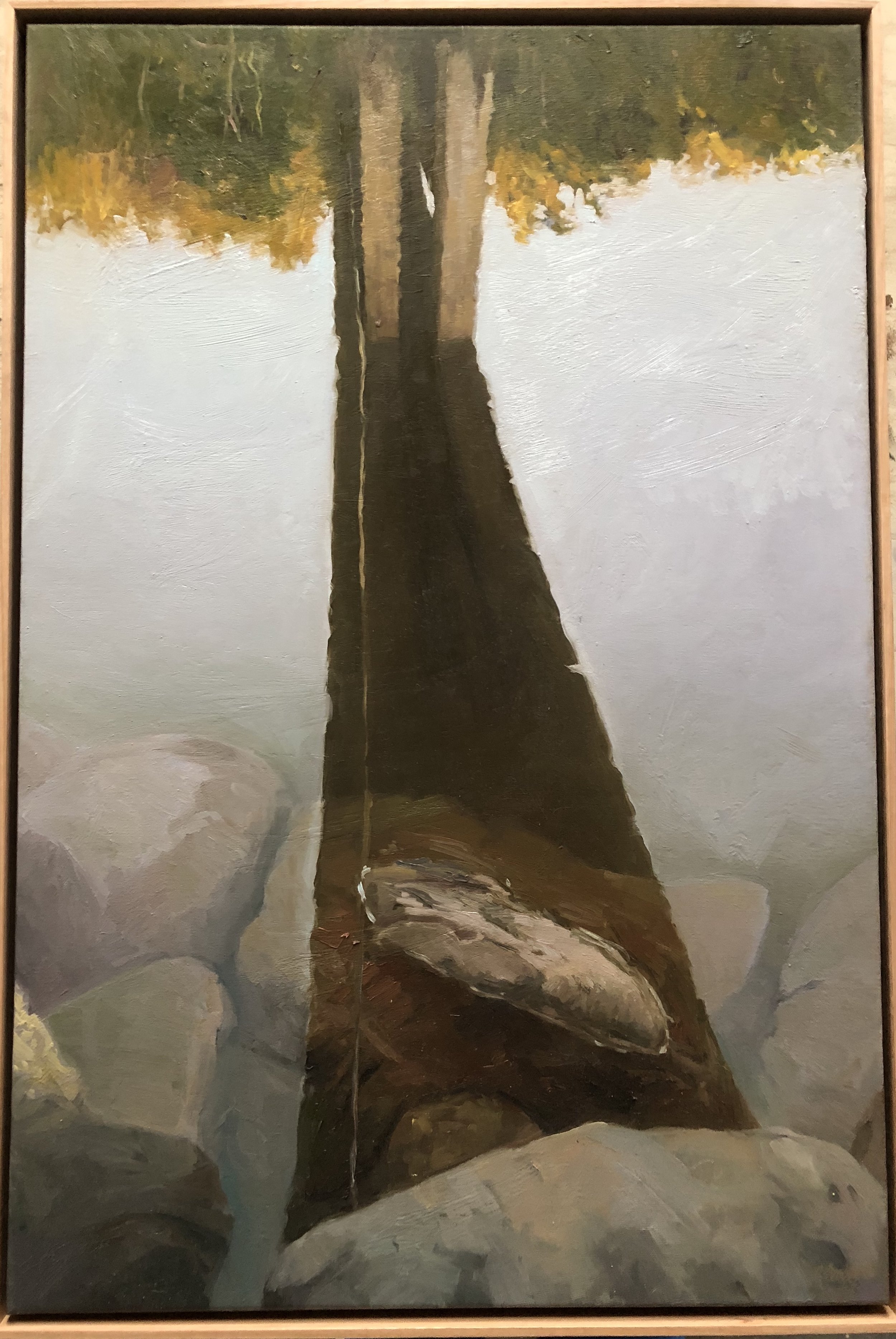 Dino Consalvo Bridge (Mooney Mooney Creek) 2017 oil on canvas 92 x 61cm $2800.00 (2017 Paddington Prize Finalist artwork)