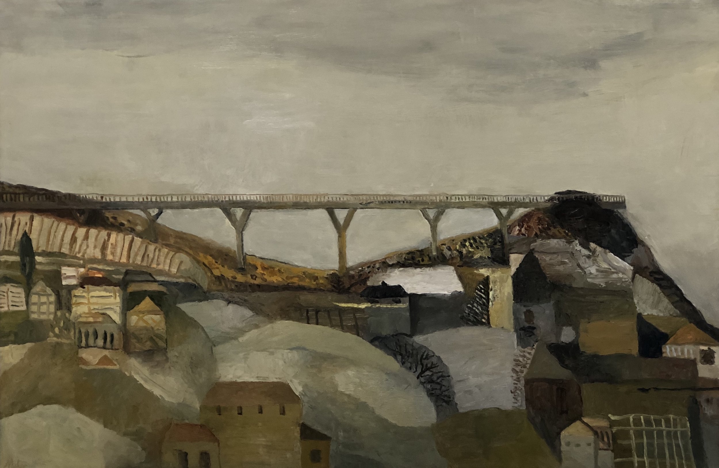 Paul Maher Anzac Walk - Gondwona 2018 oil on canvas 80 x 120cm PURCHASED