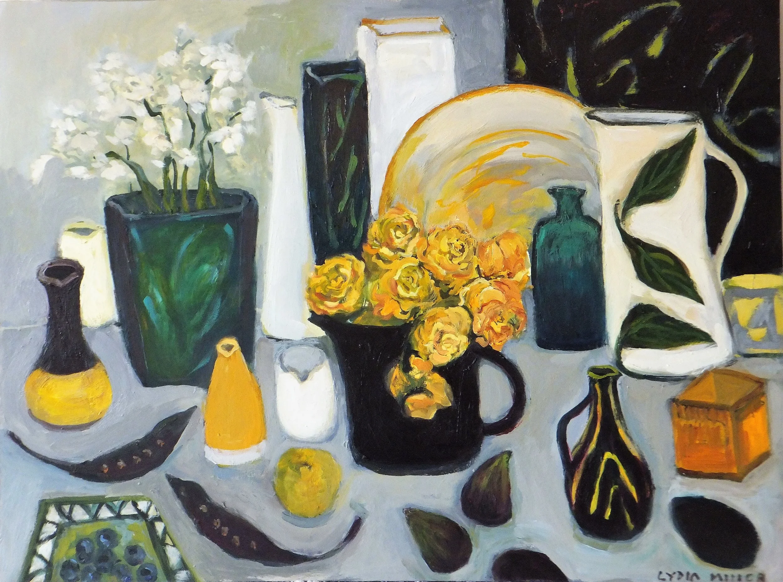 Lydia Miller, Still-Life with seed pods, 2018 oil on canvas, 46 x 60cm $500.00 AVAILABLE contact info@gallery139.com.au