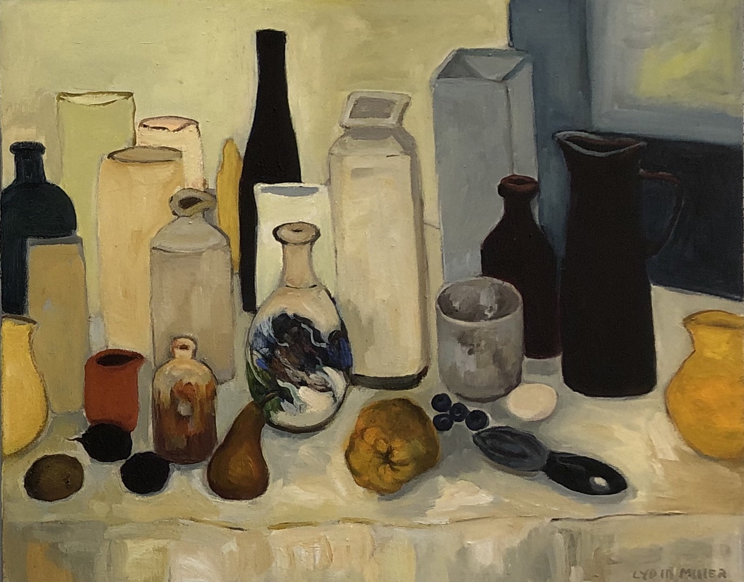 Lydia Miller Still-Life with vase 2018 oil on canvas 62 x 76cm $850.00 AVAILABLE through A.K Bellinger Gallery