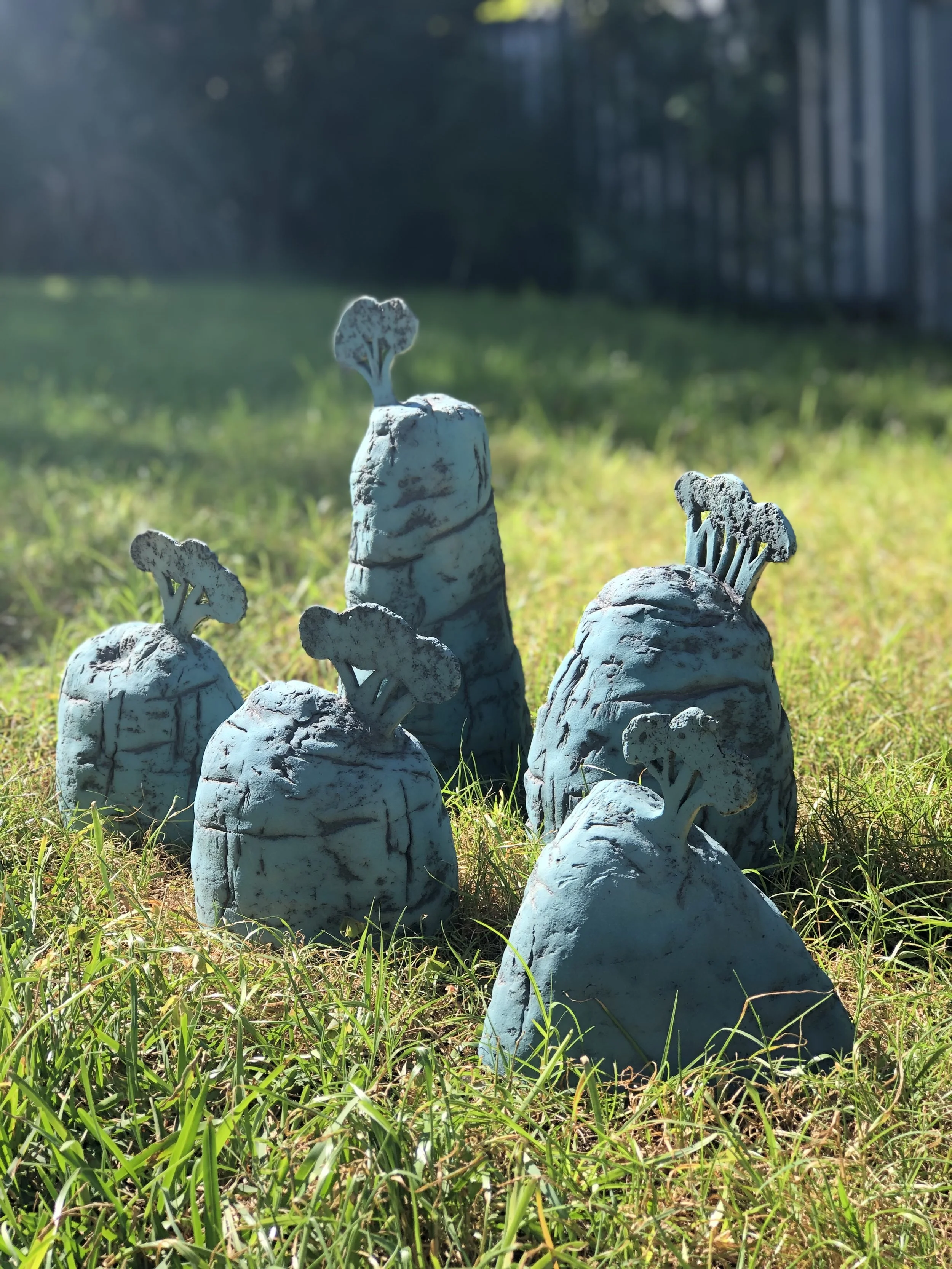 Sharon Taylor Blue Forest, 2019 ceramic installation (indoors or outdoors) $850.00