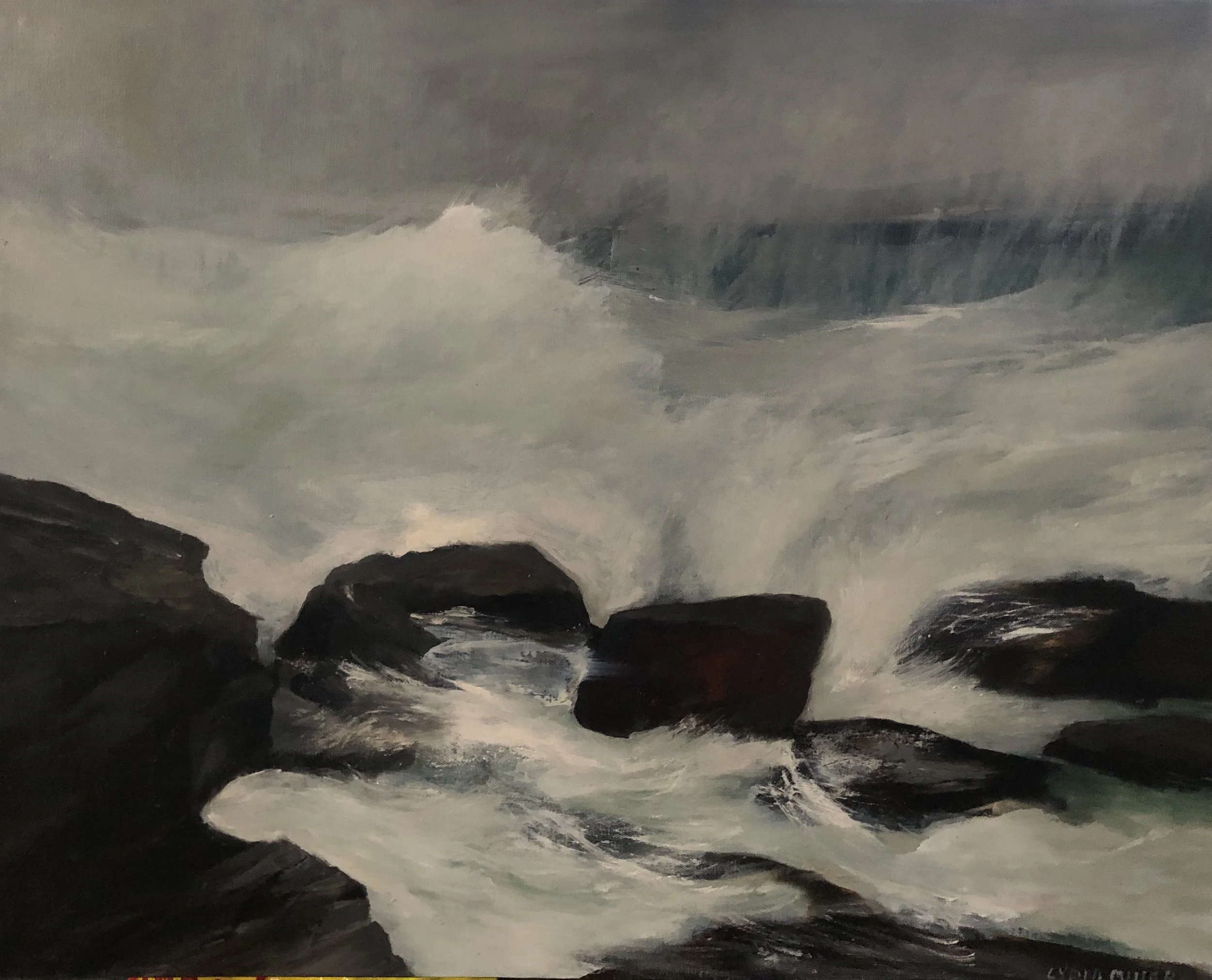 Lydia Miller Once were mermaids oil on canvas 61x76cm $850.00