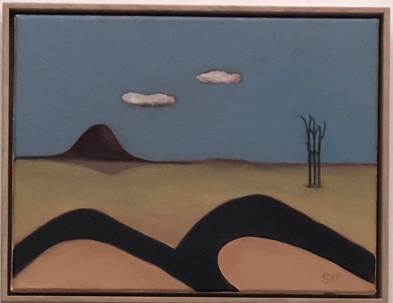 18. Malcolm Sands The Road Through Bylong 2019 oil on canvas 33 x 43.5cm framed $450.00