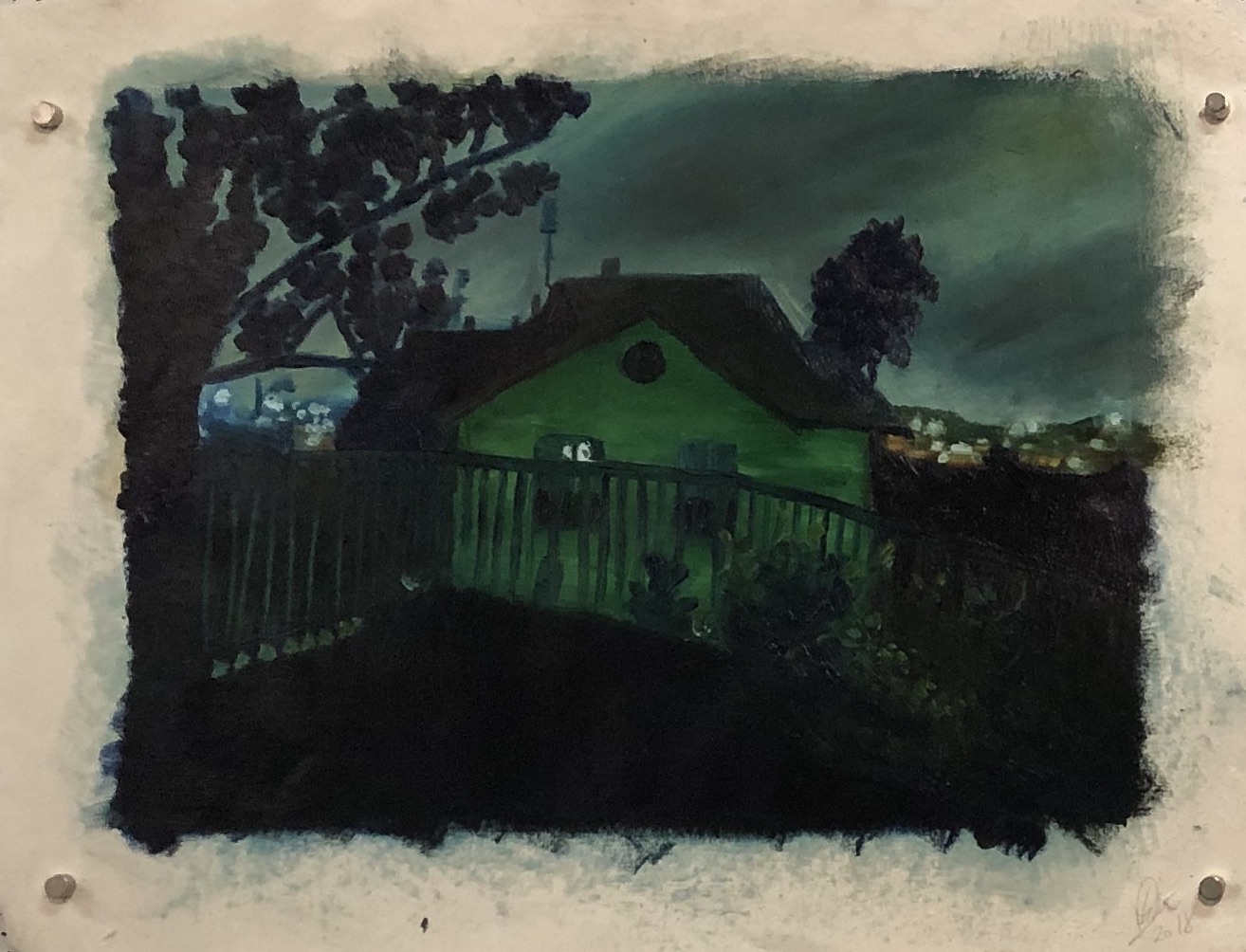 21.Patrick Mavety Charming Church St 2019 oil on cotton paper 30 x 40cm image $390.00