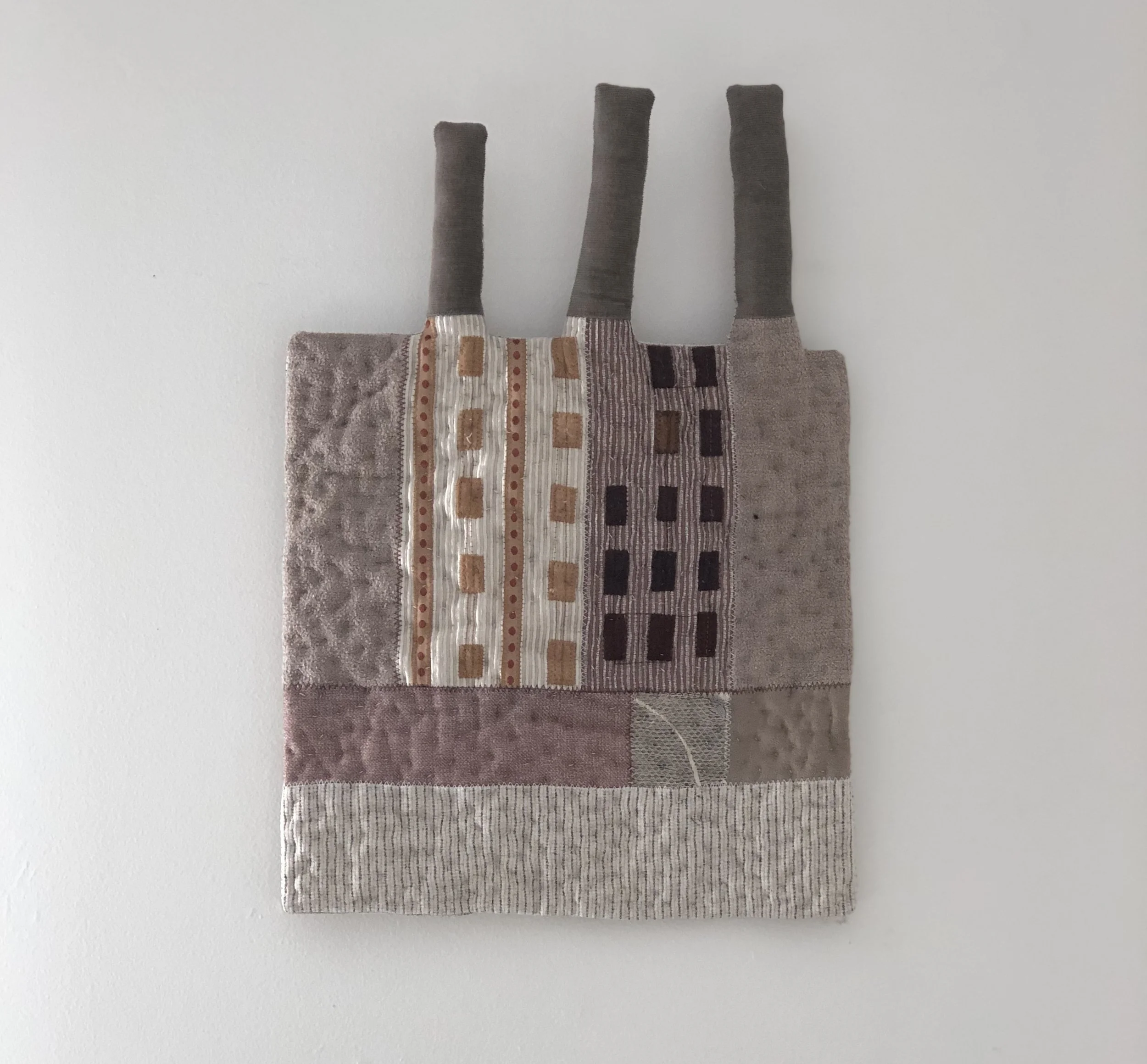 Olivia Parsonage Building with three chimney stacks, soft wall sculpture $180.00