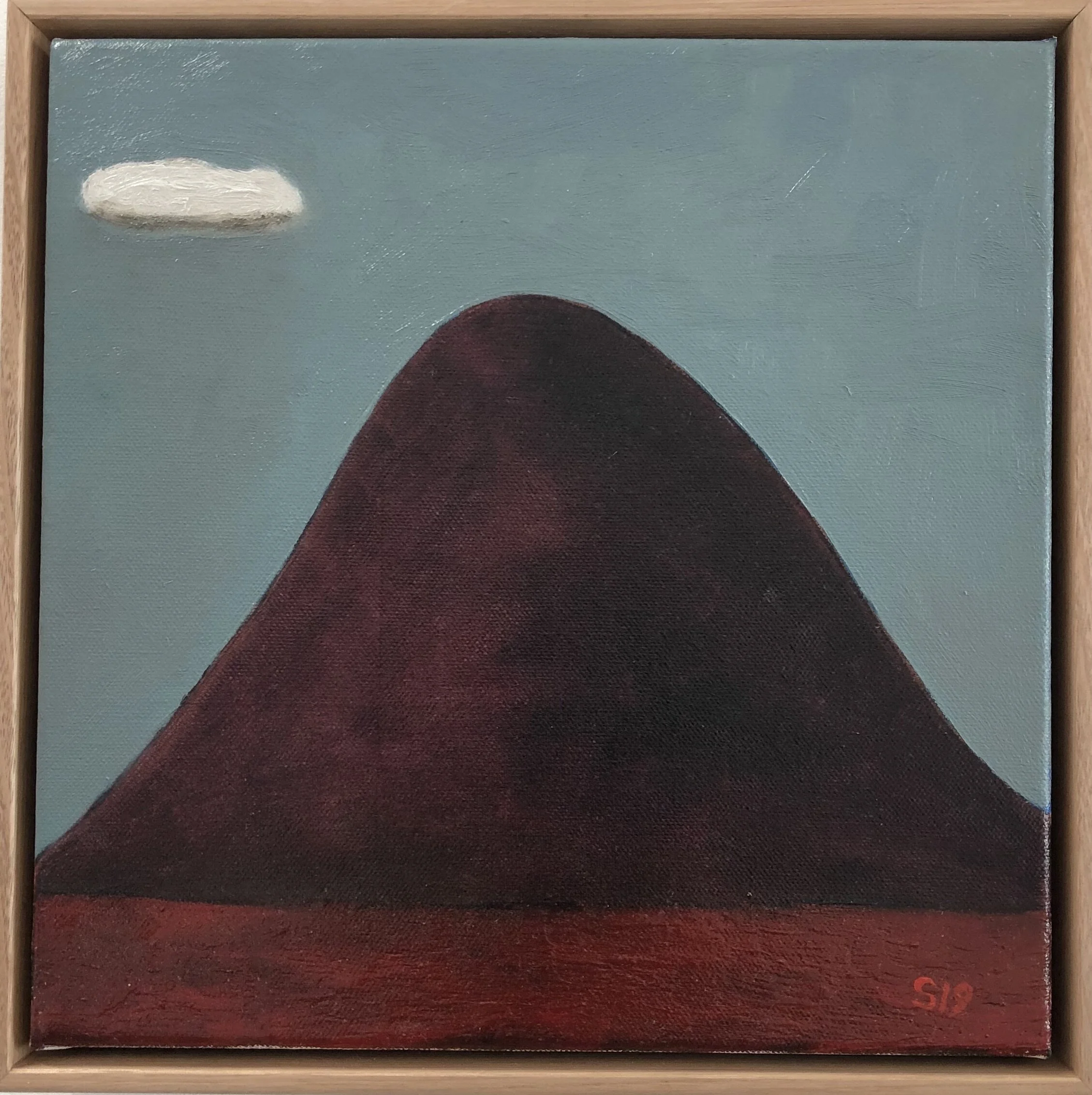 3.Malcolm Sands Nullo Dreaming I 2019 oil on canvas 33x33cm framed $320.00 SOLD