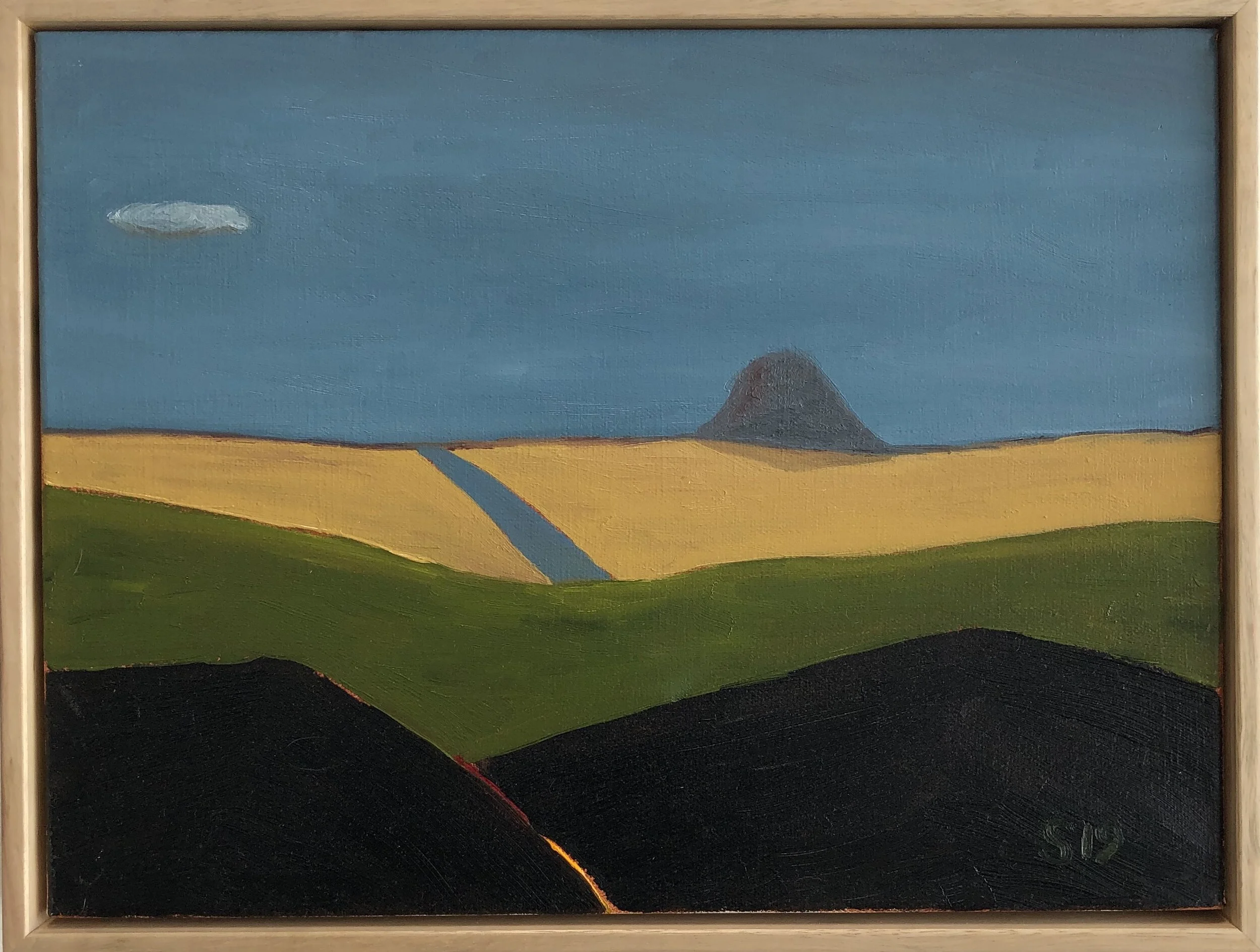 7. Malcolm Sands One Way or Another II 2019 oil on canvas 33x43cm framed $450.00 SOLD