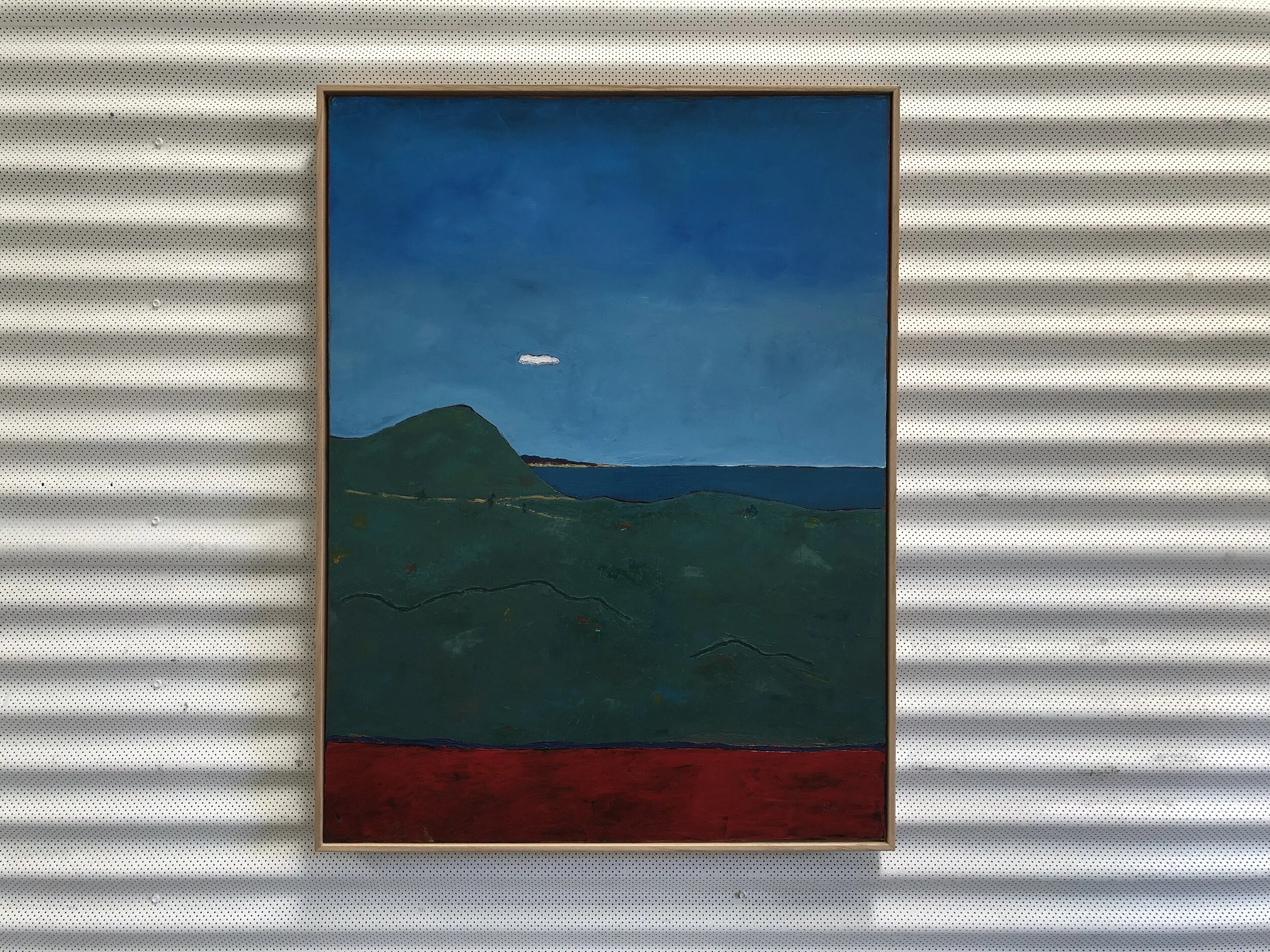 19. Malcolm Sands Dudley Bluff III 2019 oil on canvas 104x79cm framed $1500.00