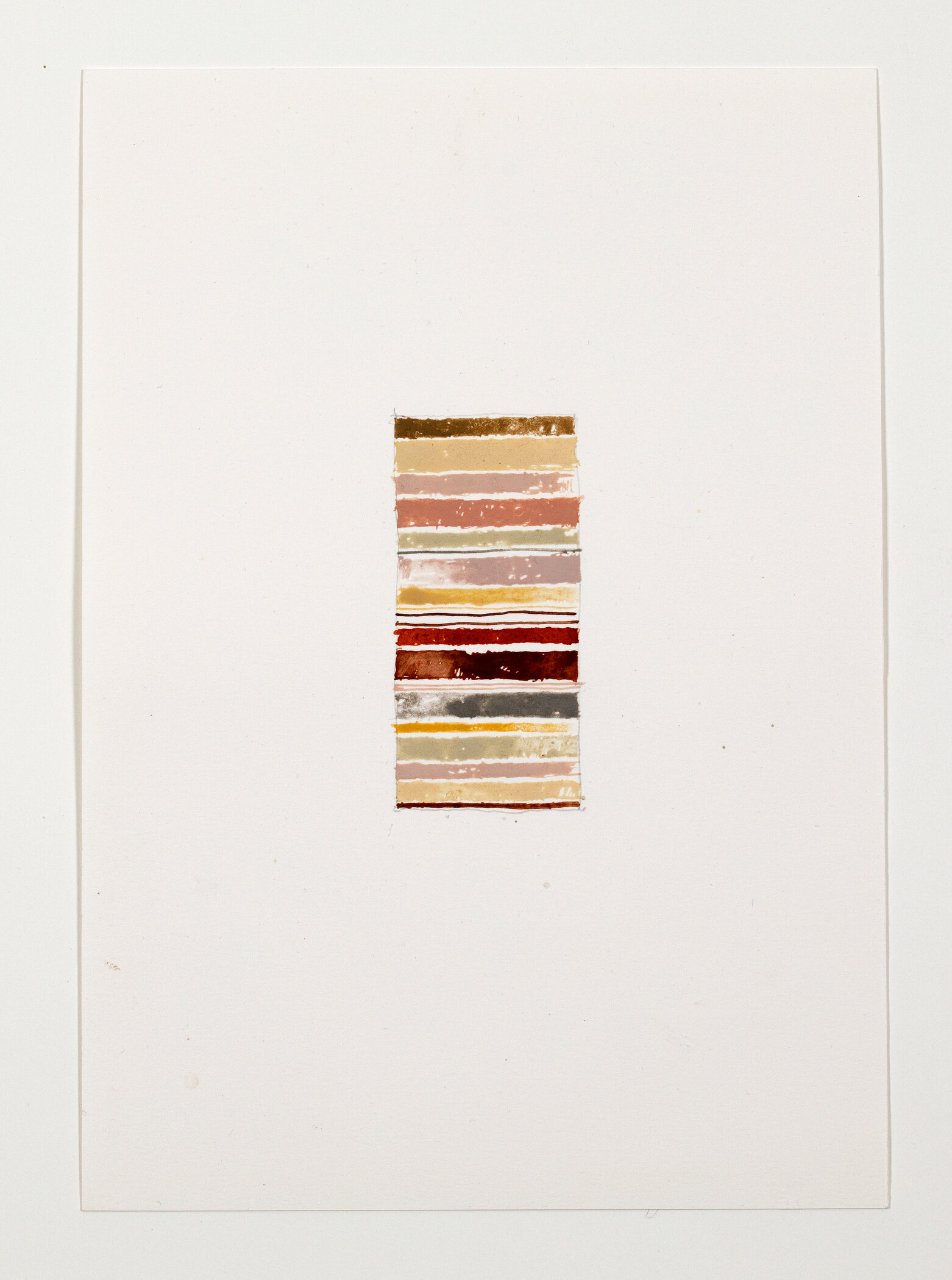  Camille Kersely  Known/unknown - The well  2020 Rock pigment and graphite on 300gsm watercolour paper 30cm x 21cm 