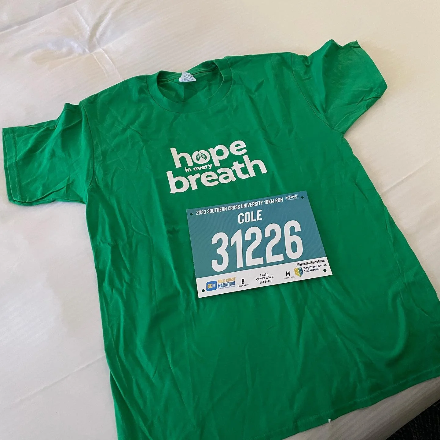 Click the link in bio to donate to @lungfoundation. All set for the #GC10K tomorrow, except for Dr Cole Senior whose flight got cancelled today @virginaustralia! #hopeineverybreath #lungfoundation #10k @gcmarathon #doitagainnextyear