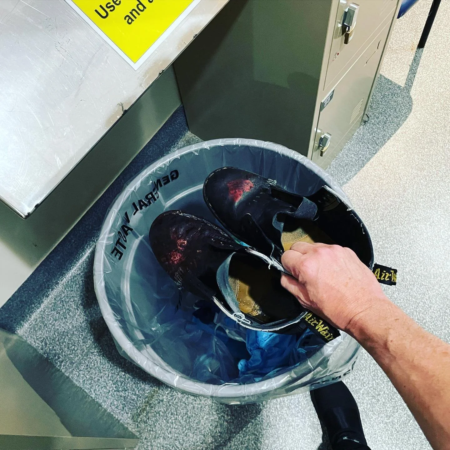 It&rsquo;s time. They have served me well. Goodbye theatre docs. #docmartens #theatre #theatreshoes #ot #or #surgeon #surgeonboots