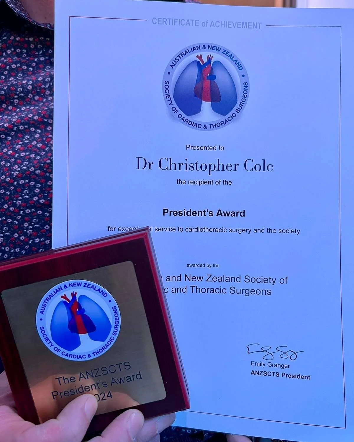 It is with a mixture of surprise and gratitude that I received the President&rsquo;s Award. I got involved in the trainees meeting because I appreciated the efforts of Dr Peter Skillington and Dr Andrew Cochrane who ran the trainees meeting before me