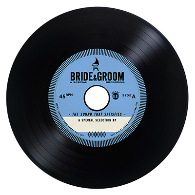 Verrassend genoeg straffen Oh jee BLUE Vintage Vinyl CD Wedding Favor / Invite — Unique wedding favor ideas.  Personalized bomboniere & invitations.
