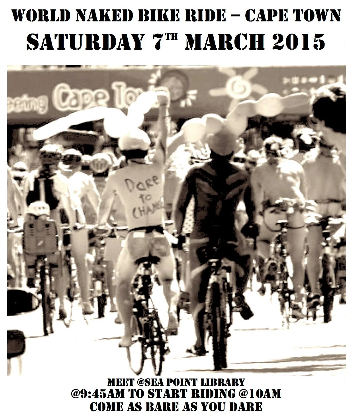 World Naked Bike Ride: Cape Town 2015