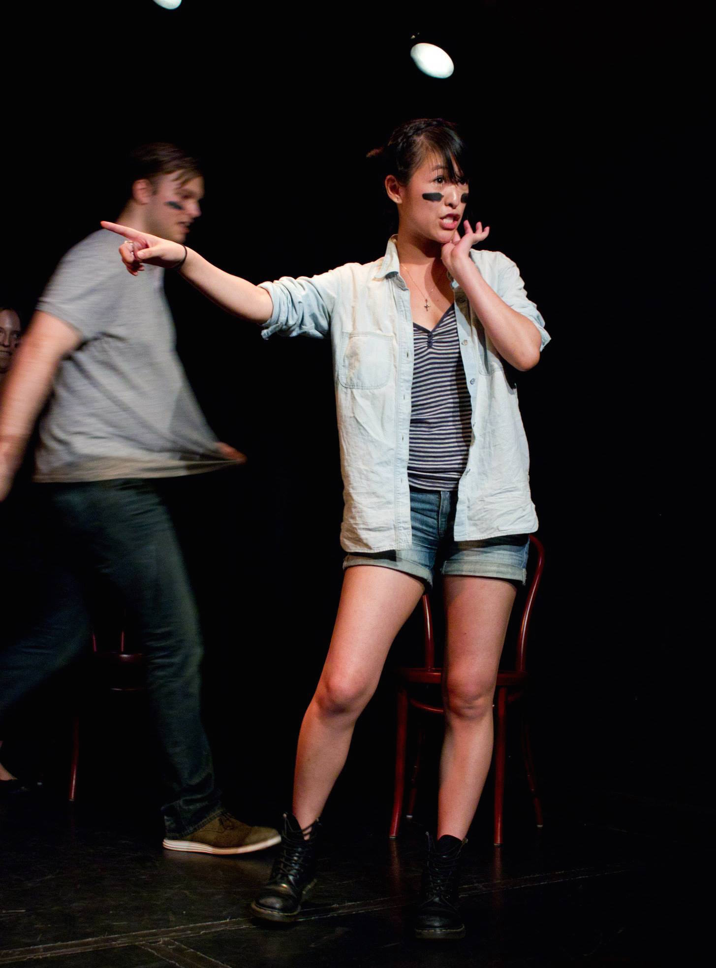Improvising at UCB's Indie Cagematch