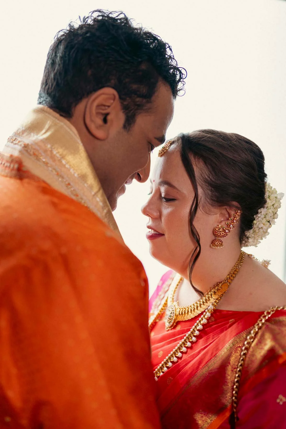 South Indian Wedding Couple Photo CLose  Ups