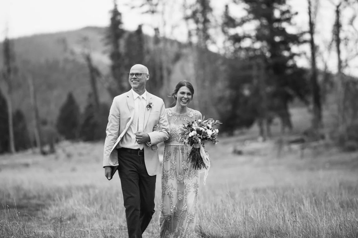 One proud father walking his lovely daughter down nature's aisle. I even got to officiate the ceremony and, believe it or not, mostly held myself together!