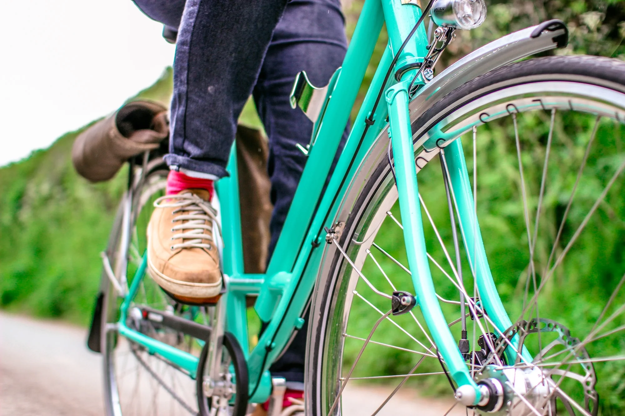 Hub gears are concealed from the elements. Chain glider keeps clothes clean. Disc brakes can extend wheel life and offer great braking whatever the weather!