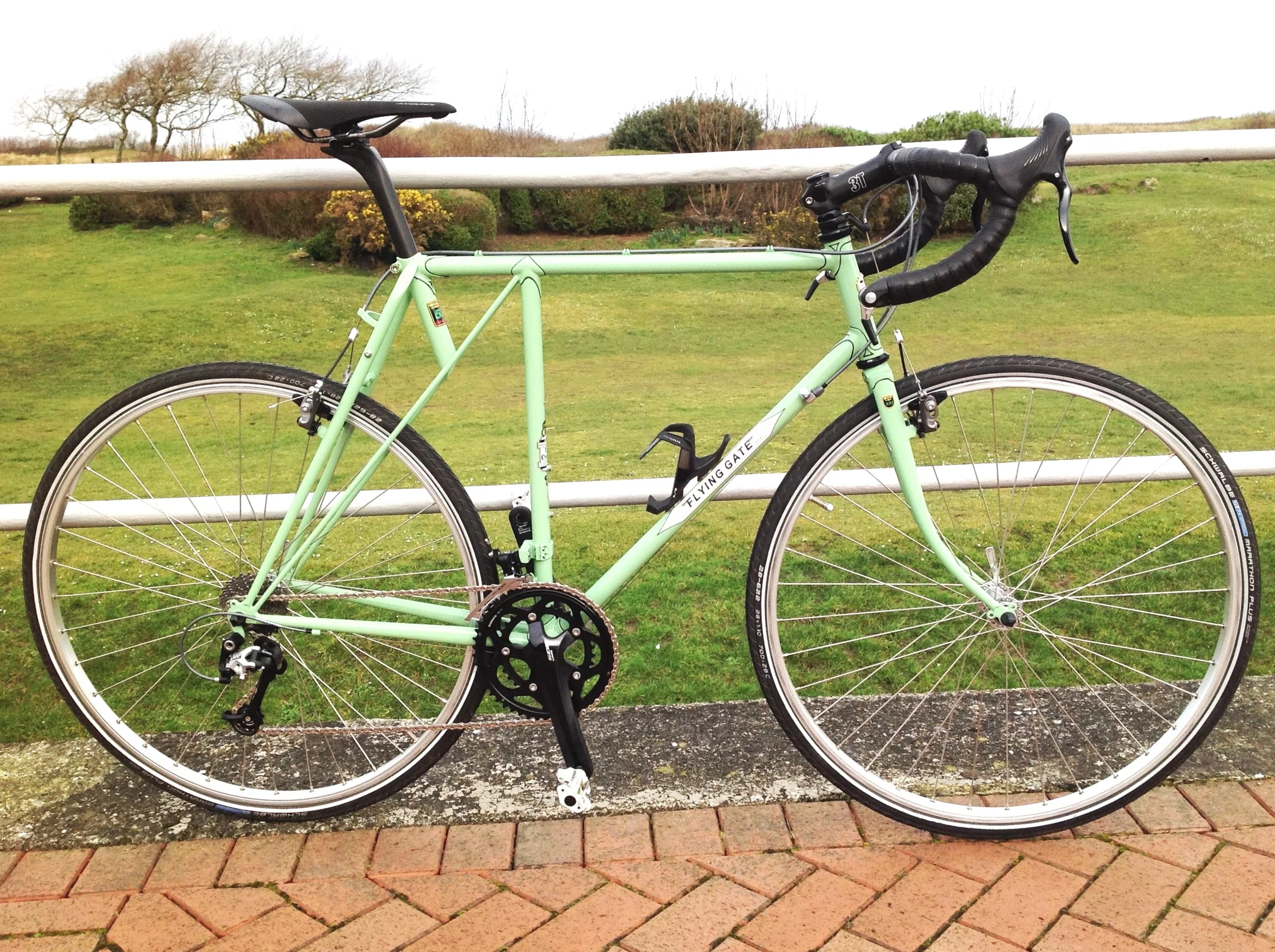 Paul’s 1989 Flying Gate ‘Dovedale’ was renovated by me and resprayed by Bob Jackson Cycles , Leeds in 2018.