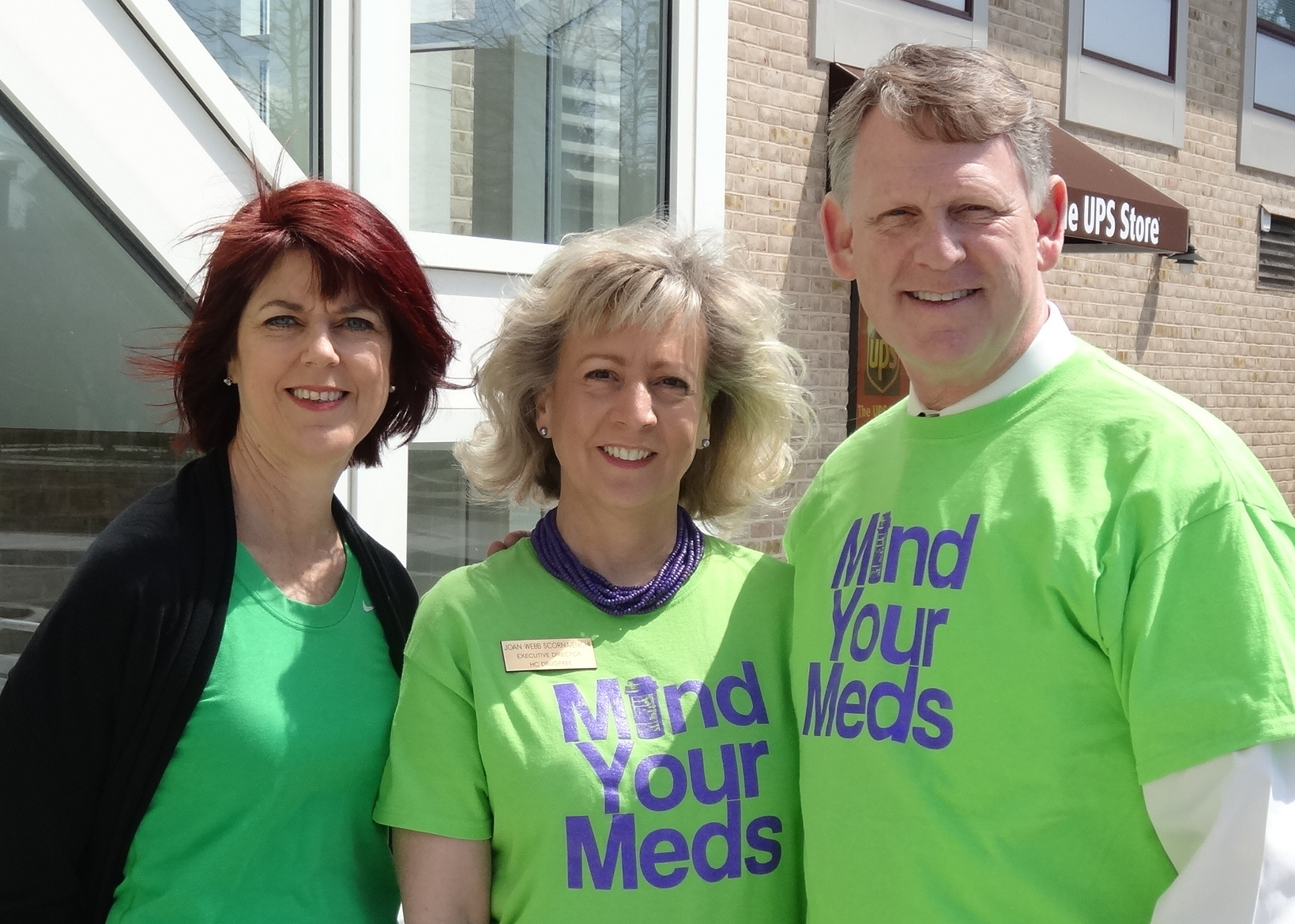Howard County Health Officer Dr. Maura Rossman, HC DrugFree's Executive Director Joan Webb Scornaienchi, and Howard County Executive Allan Kittleman