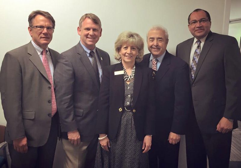Deputy Director of the National Institute on Drug Abuse (NIDA) Dr. Wilson Compton, County Executive Allan Kittleman, HC DrugFree Executive Director and Chair of the Alcohol and Drug Abuse Advisory Board Joan Webb Scornaienchi, Howard County State’s Attorney Dario Broccolino, HC DrugFree Board Emeritus and Circuit Court Judge William V. Tucker
