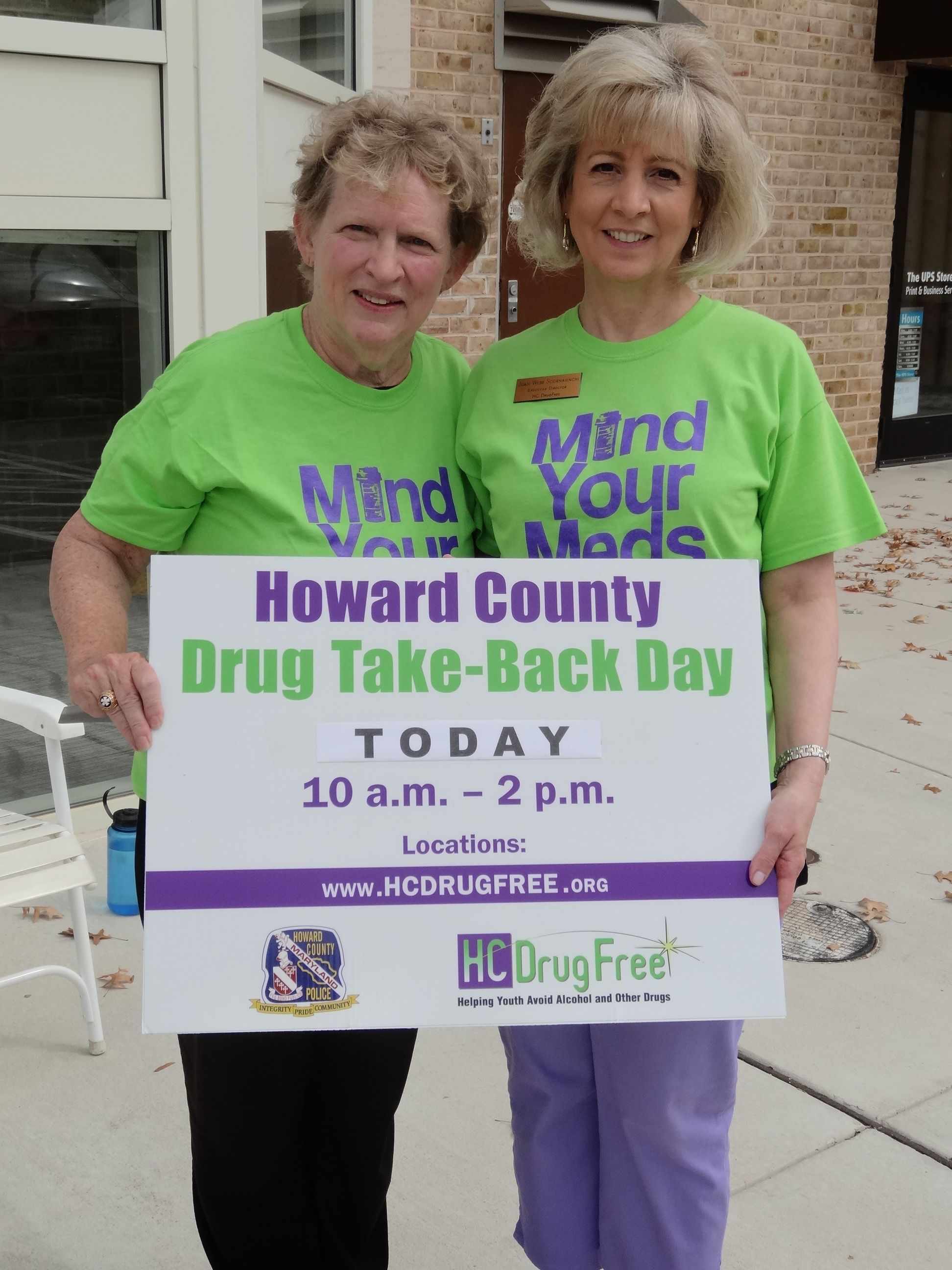 Board of Education member Ellen Flynn Giles and Joan