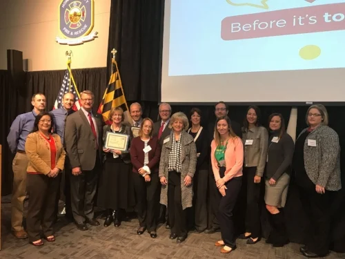 Pictured: Howard County's Team with State Representatives