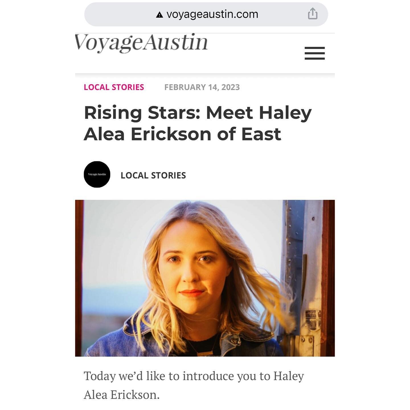 Said some pretty true, pretty vulnerable, and pretty dumb things to @voyageaustin for publication. Very grateful to all my people - you are the real ⭐️s