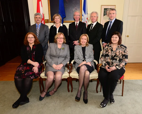 Some members of the HSA Board of Director's who attended the 22nd Manning Awards, pictured at the post-ceremony reception at Government House.