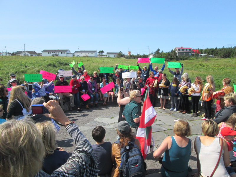 Families were encouraged to make signs celebrating their french heritage!