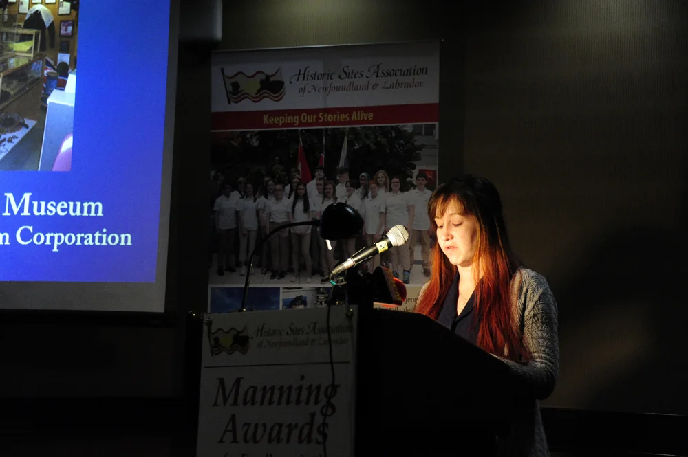 Crystal Braye, Board Member of the HSA, speaks about the Marystown Heritage Museum