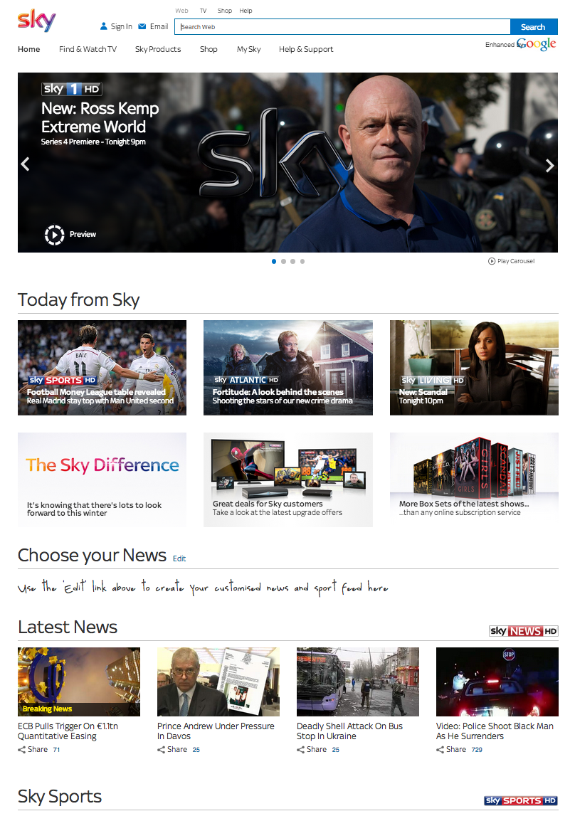 Sky Digital Folio