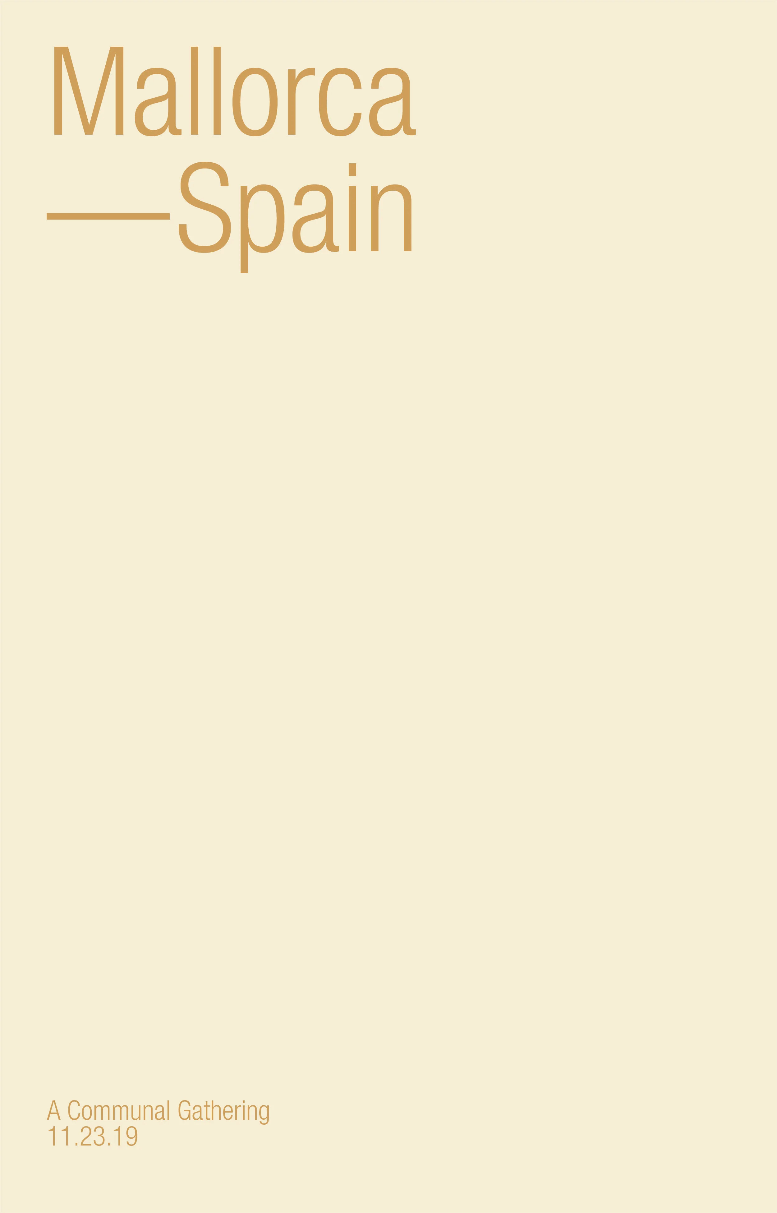 Sobremesa | Mallorca | November 23rd, 2019