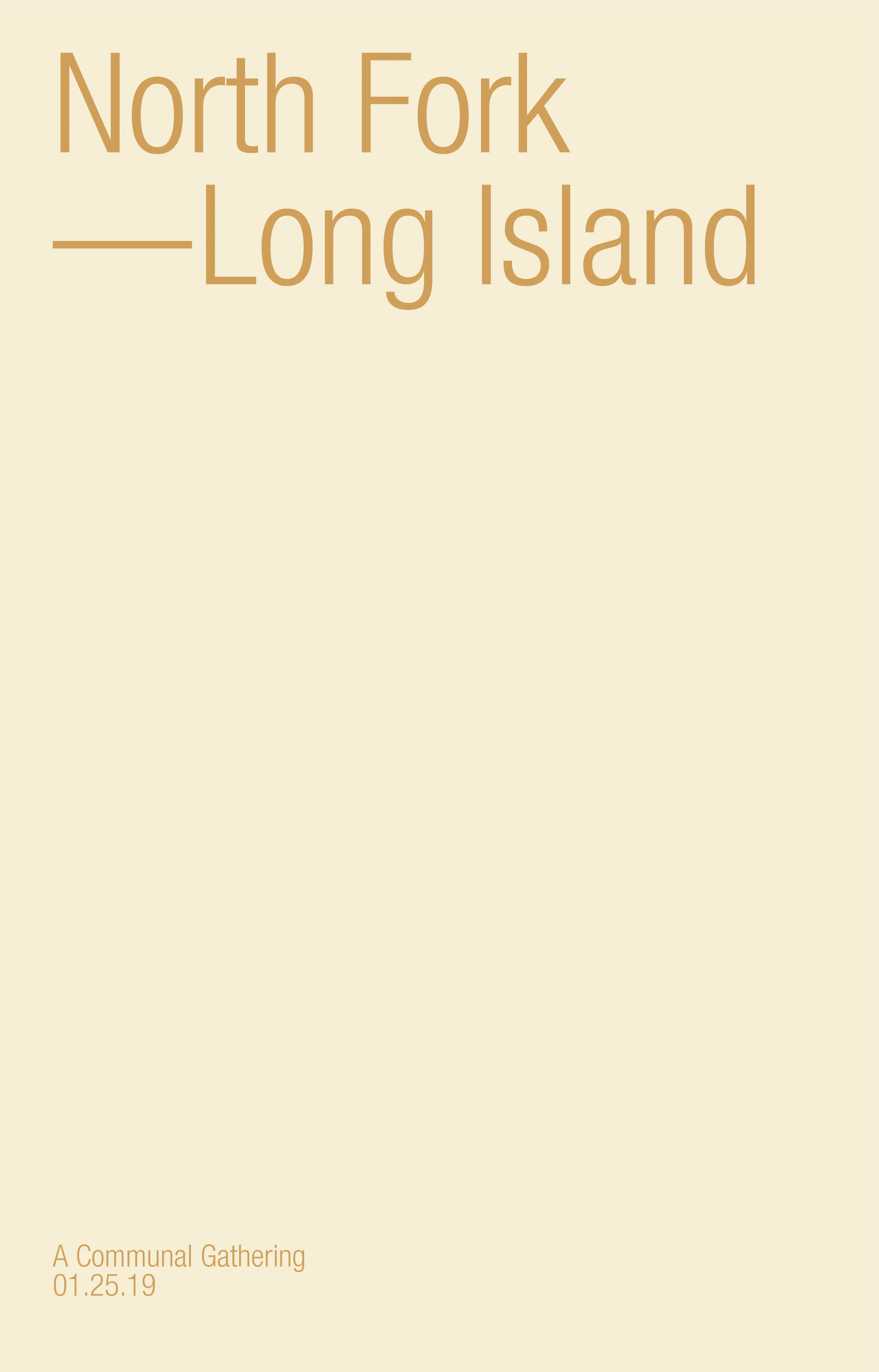 Sobremesa | North Fork  | January 25th, 2020