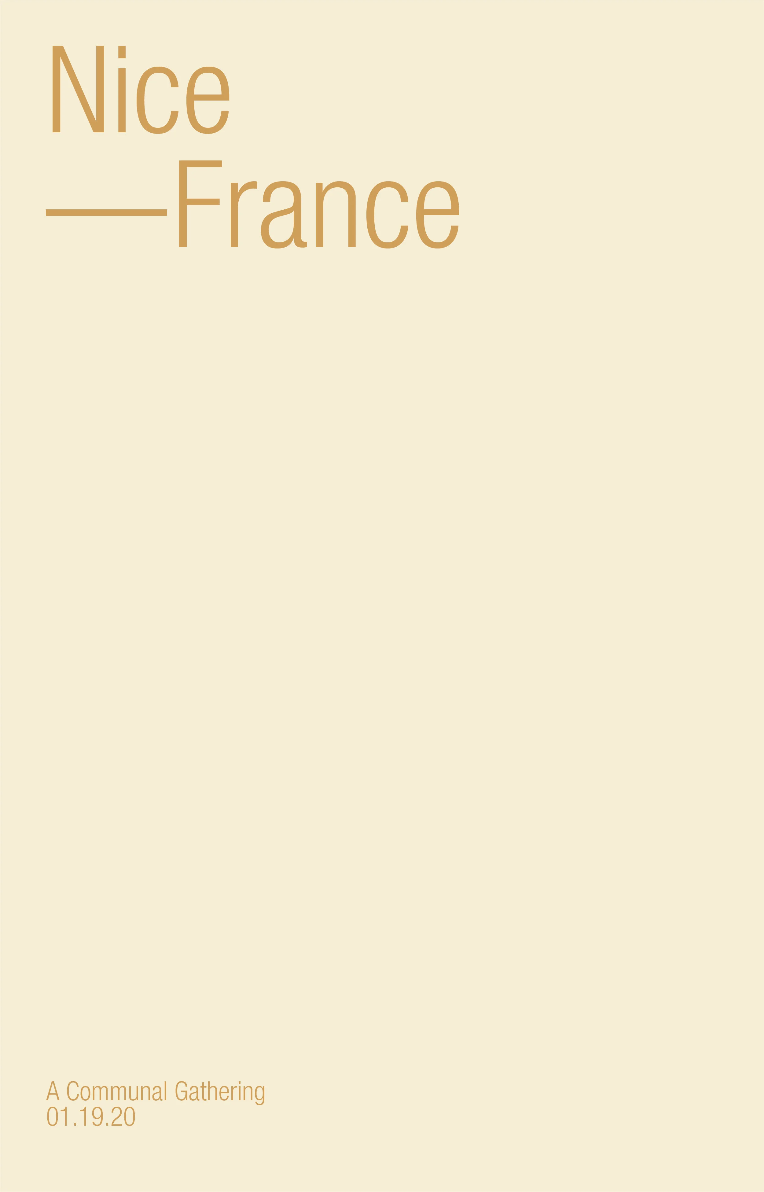 Sobremesa | Nice | January 19th, 2020