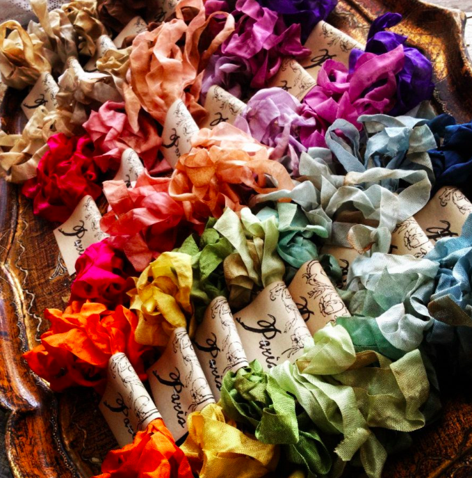 Hand Dyed Seam Binding Ribbon