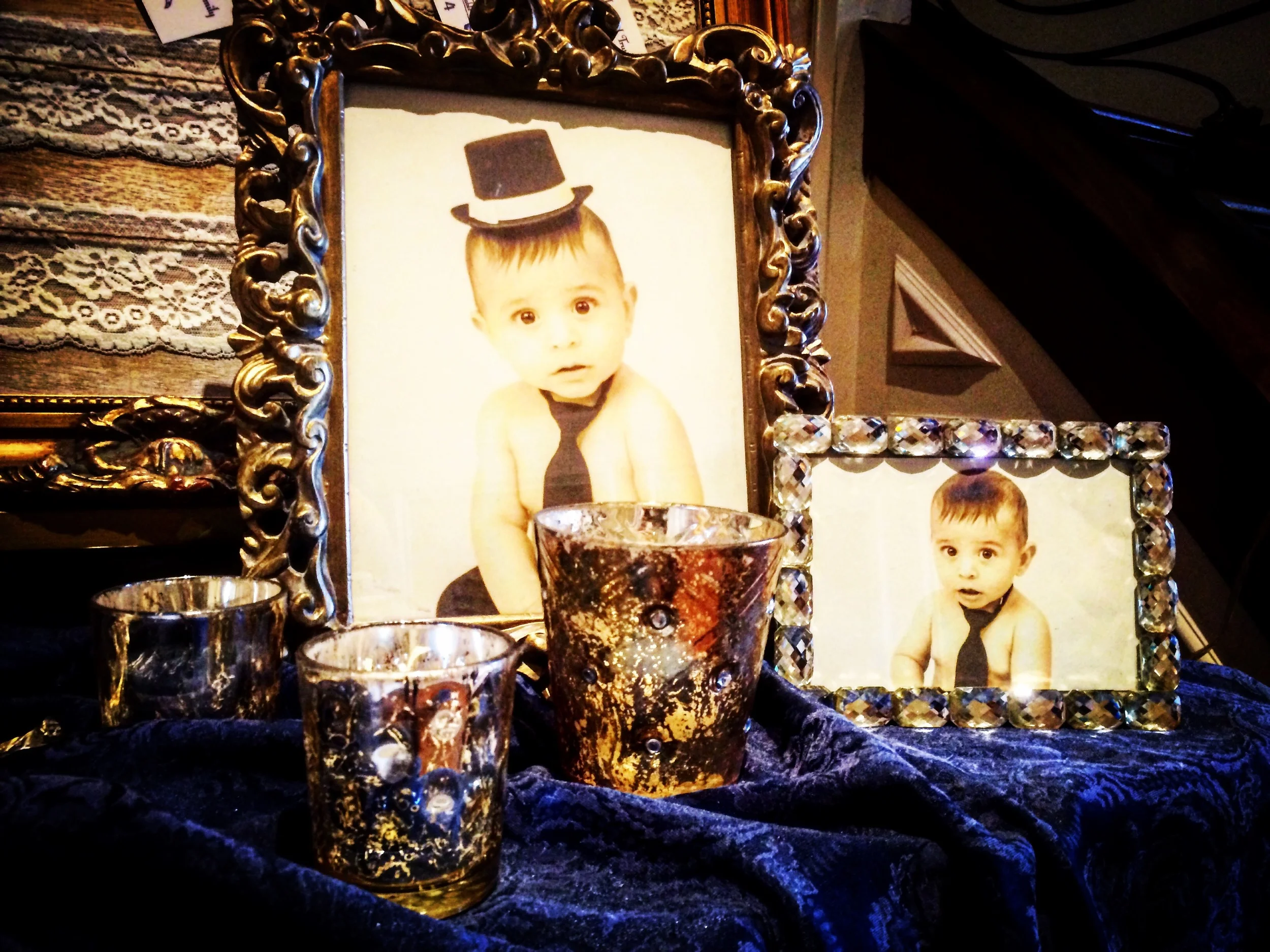 Elegant Navy and Gold